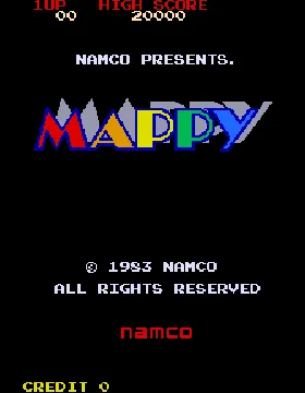 Mappy (US) screen shot title